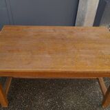 Oak drawer farmhouse table