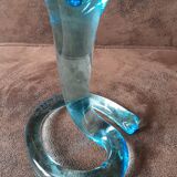 Swirling glass vase