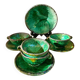 Ceramic set of cups and plates Tamegroute Morocco
