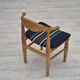 Années 1970, design danois par Henning Kjærnulf pour EG Kvalitetsmøbel, ensemble de 4 chaises de salle à manger, originales.