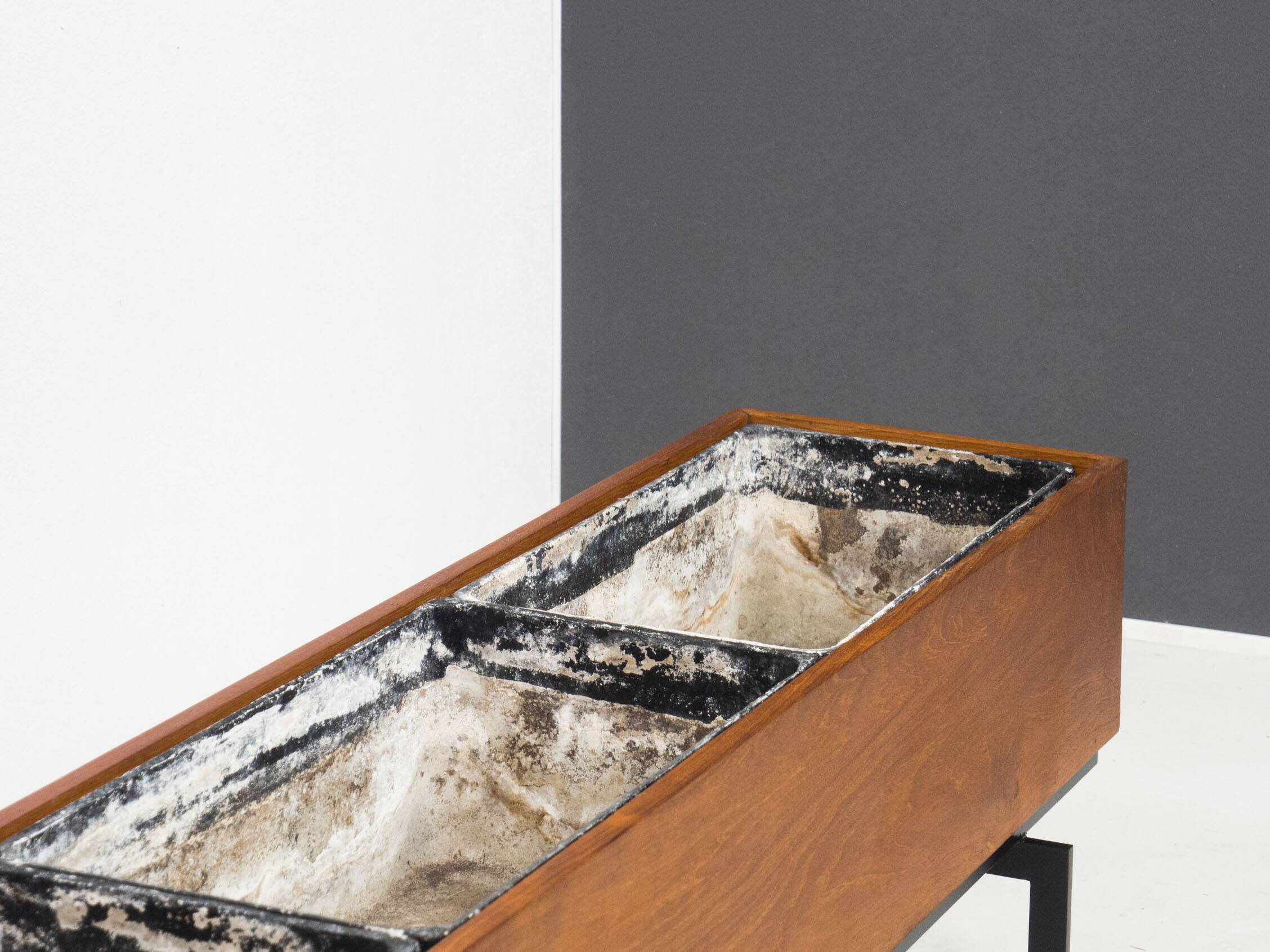 Vintage extra large teak planter