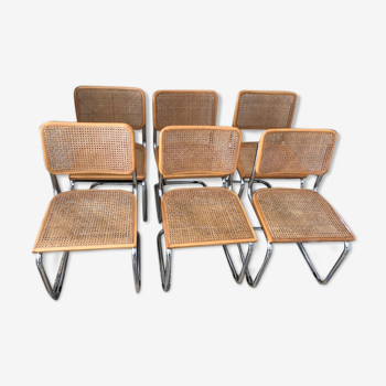 Lot of 6 chairs by Marcel Breuer