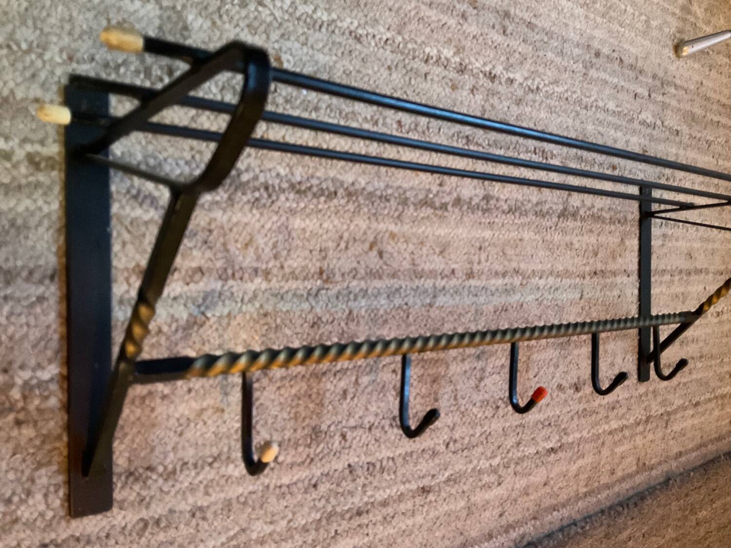 Vintage cloakroom coat rack from the 50s-60s