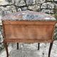 Small half-moon chest of drawers in Louis XV style marquetry, 19th century period