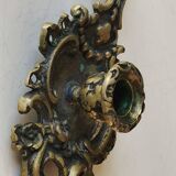 Bougeoir à main de style Baroque, Rocaille en bronze