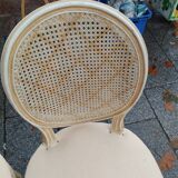 Beautiful set of six antique Louis XVI style chairs