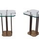 Stunning pair Peter Ghyczy T18 Side Tables 1970s