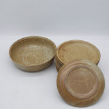 Glazed ceramic service Vallauris 1950'