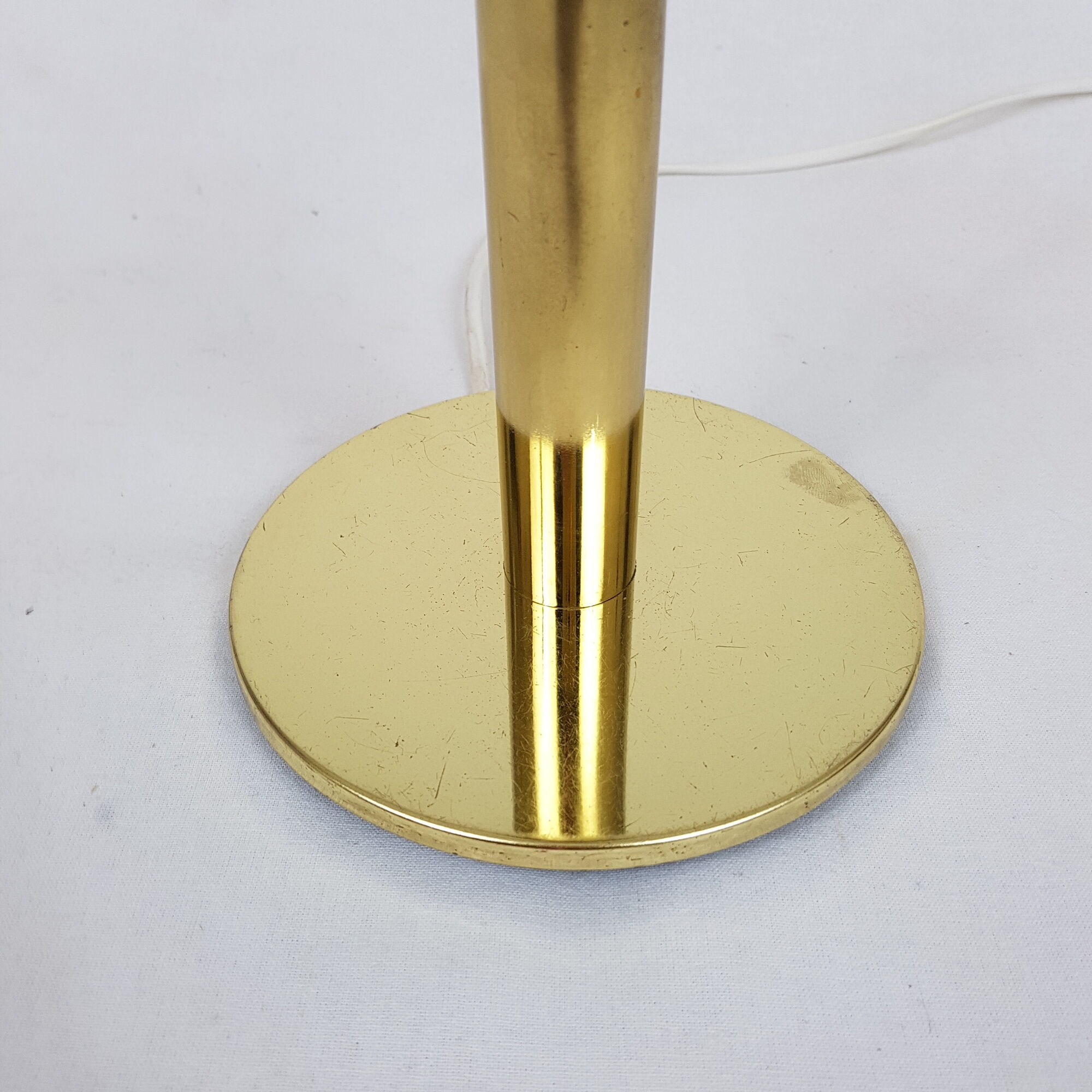 Table lamp in vintage gold plated steel, SCE France