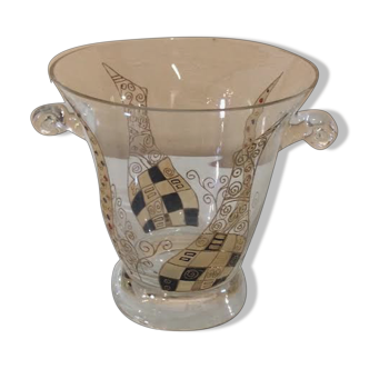 Glass champagne bucket