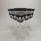 Service "Pénombre" in black and clear crystal – Crystal of Paris