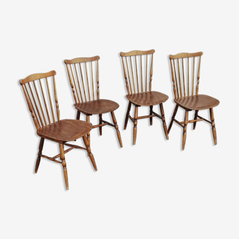 Set de 4 chaises vintage bistrot