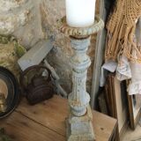 Antique cast iron candle holder