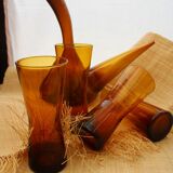 Set of 4 glasses and carafe