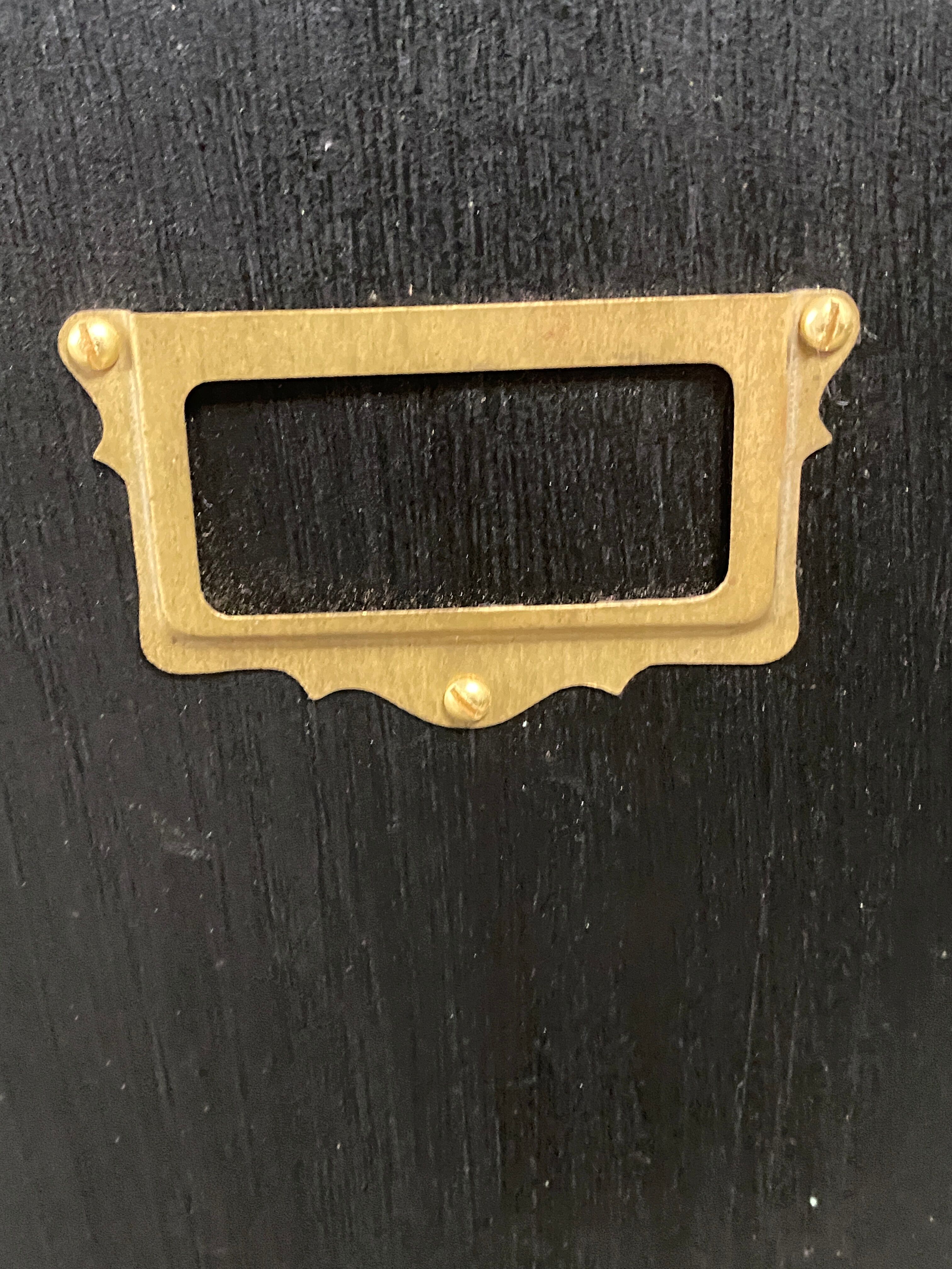 Black Parisian oak sideboard