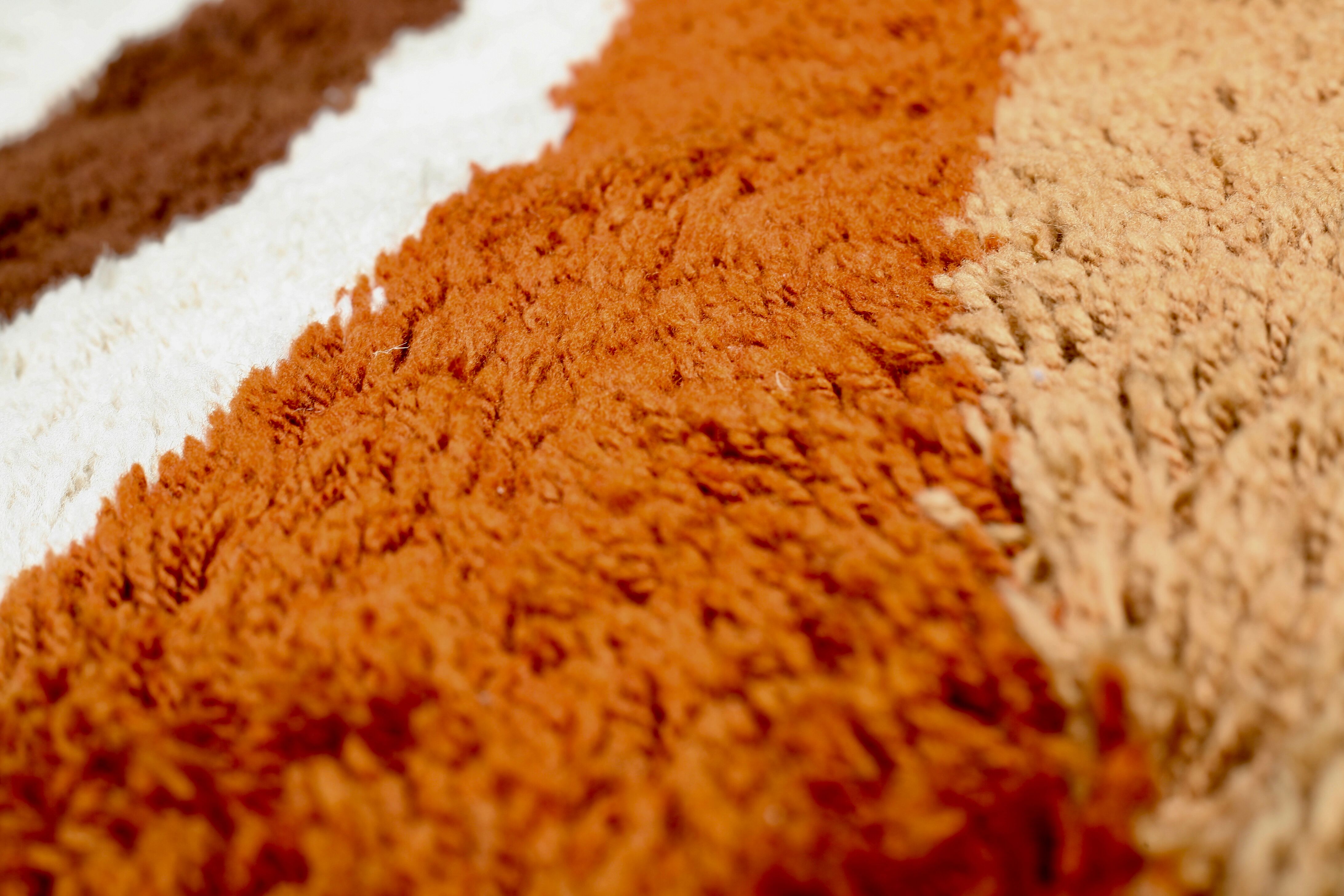 Round carpet Desso kinetic, wool, Netherlands, circa 1970