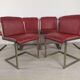 Table design marbre 6 chaises 1970