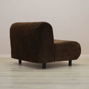 Brown armchair, Italian design, 1970s, made in Italy