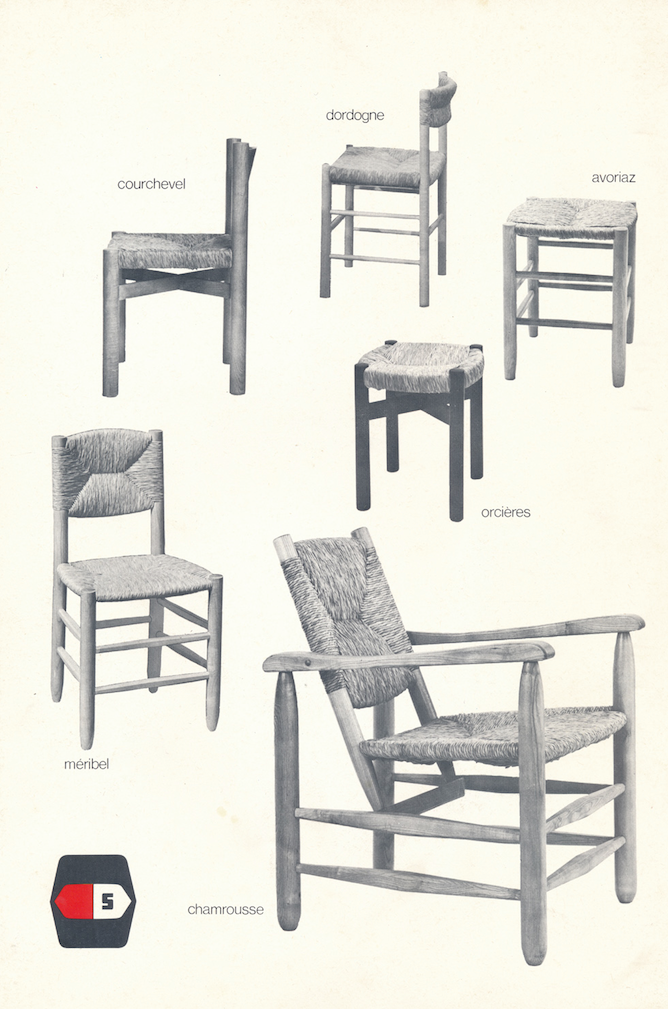 Set of 3 chairs model Dordogne edited by Sentou