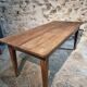 Antique French oak dining table – circa 1900 – farmhouse table with drawer