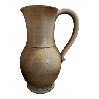 Stoneware pitcher signed Tournay, 1970s