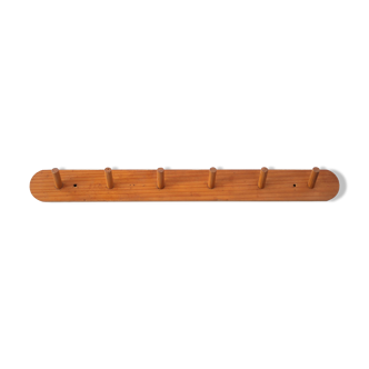 Slovak coat rack in blond wood, 70s