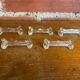 Series 5 antique knife rests portieux molded glass vintage tableware