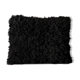 Black Berber cushion in wool 40x50
