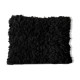 Black Berber cushion in wool 40x50