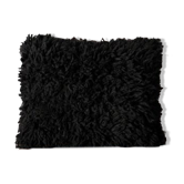 Coussin berbère noir en laine 40x50