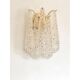 Mid-Century Modern “Conchiglie” Murano Glass Gold Wall Lights – Set of Two