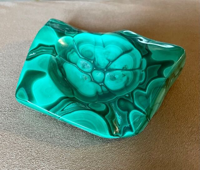 Malachite ashtray 50s