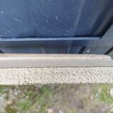 Old frame in gilded beige wood, 59x46 cm