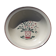 HBCM hollow earthenware flat model Sylvie vase of flowers diam 28.5 cm