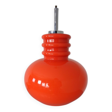 Glass ceiling lamp from Peill & Putzler, 1960s