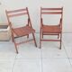 2 vintage folding chairs from the 1950s
