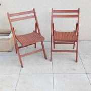 2 vintage folding chairs from the 1950s