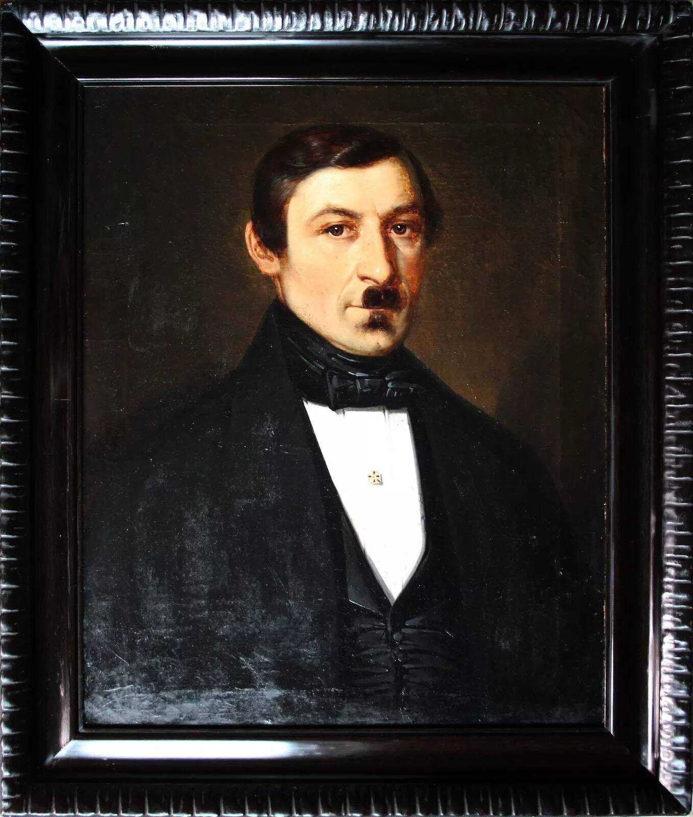 19th Century Miniature Portrait Painting of a Gentleman