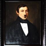 Portrait miniature d'un gentilhomme du XIXe siècle
