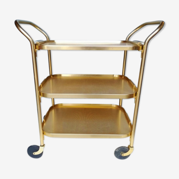 60s English rolling serving trolley
