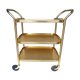 60s English rolling serving trolley