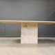 Vintage italian marble dining table, 1970s