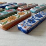 Set of 12 terracotta knife holders