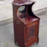 Wooden coal cabinet side table accent table
