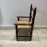 Children's straw armchair