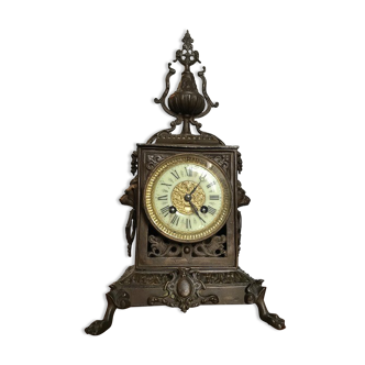 Old clock clock bronze Napoleon III signed Dostal XIXth