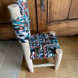 Moroccan boucherouite chair