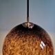 Suspension in speckled black opaline, Peill & Putzler, 1970s