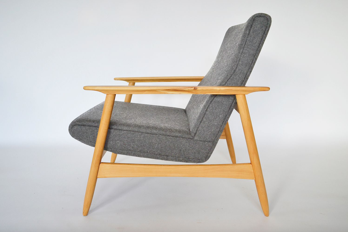 Pair of armchairs Ąžuolas by Valerija EMA Cukermanienė for Vilniaus Baldų Kombinatas, 1968