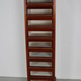 Vintage Dutch Hardwood Haberdashery Shop Cabinet, 1930s